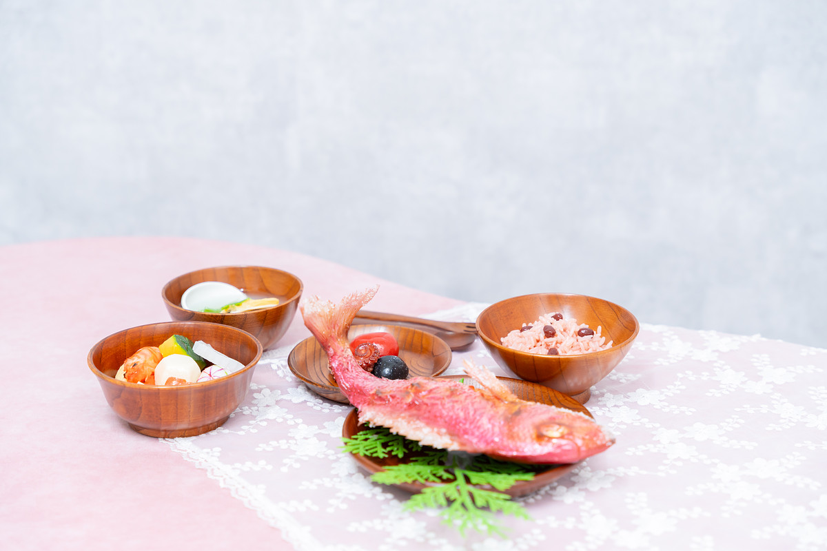 お食い初め・百日祝い撮影プランの作例