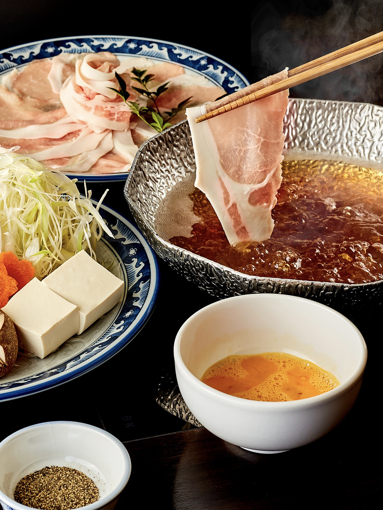 豚しゃぶメニュー撮影