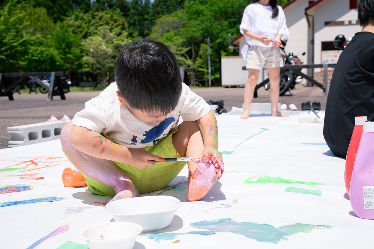 親子ボディペインティングイベント